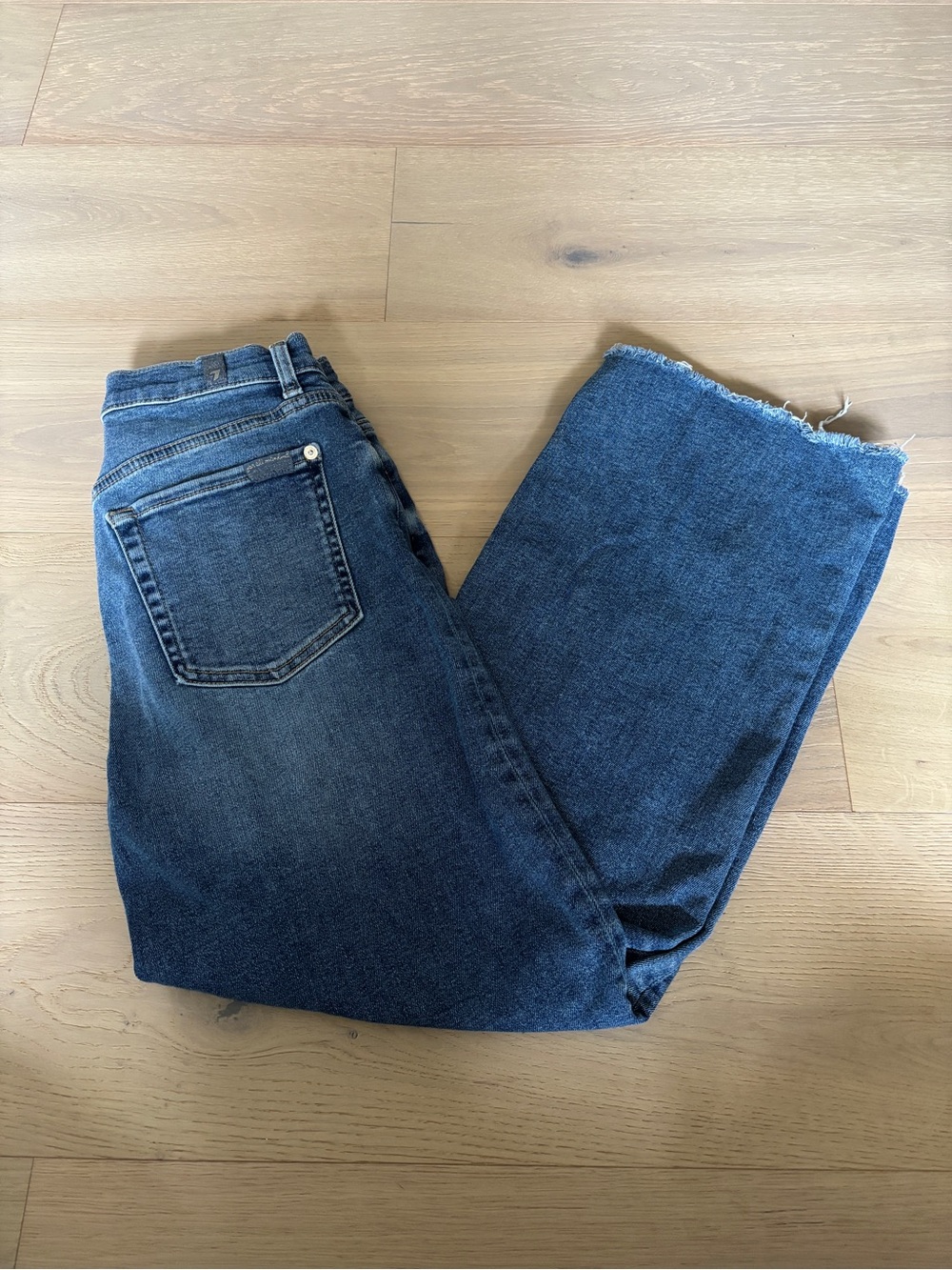 7 For All Mankind Women's Cropped Alexa Felicity Wash Jeans